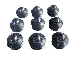 Tungsten carbide balls and seats