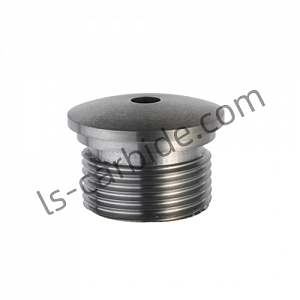 Tungsten carbide nozzle with low friction