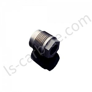 Tungsten carbide nozzles with complete material grades
