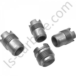 Precision machined tungsten carbide nozzle