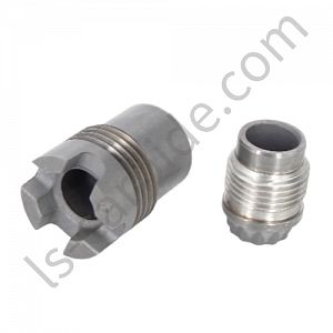 Tungsten carbide nozzles for grit blasting equipment