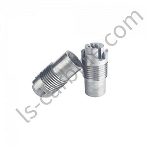 Tungsten carbide wear-resistant threaded nozzle