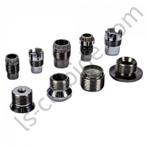 Tungsten carbide nozzle close to diamond hardness