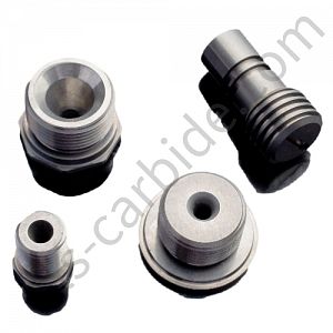 Tungsten carbide nozzle with excellent chemical inertness